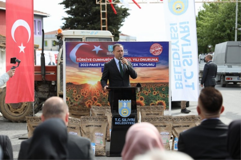 Üreticilere Ayçiçek Tohumu Desteği